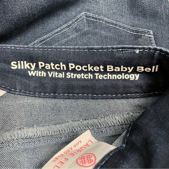 Laurie Felt Silky Patch Pocket Baby Bell High Waist Dark Wash Jeans Size XXS | 2 - Picture 11 of 14